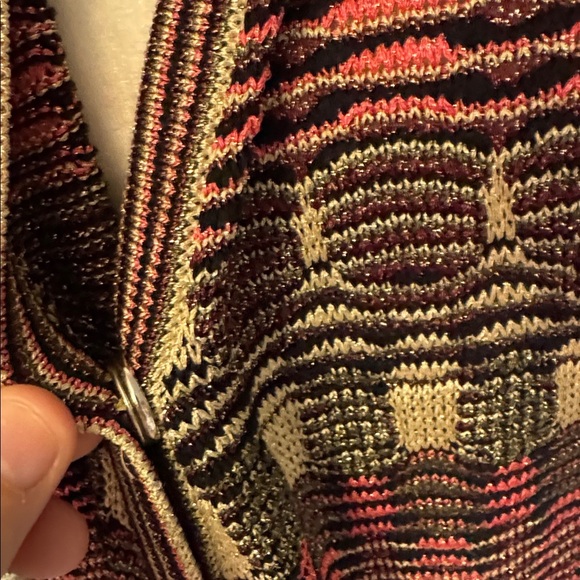 M Missoni Patterned Knit Open Front Cardigan S - Picture 7 of 13